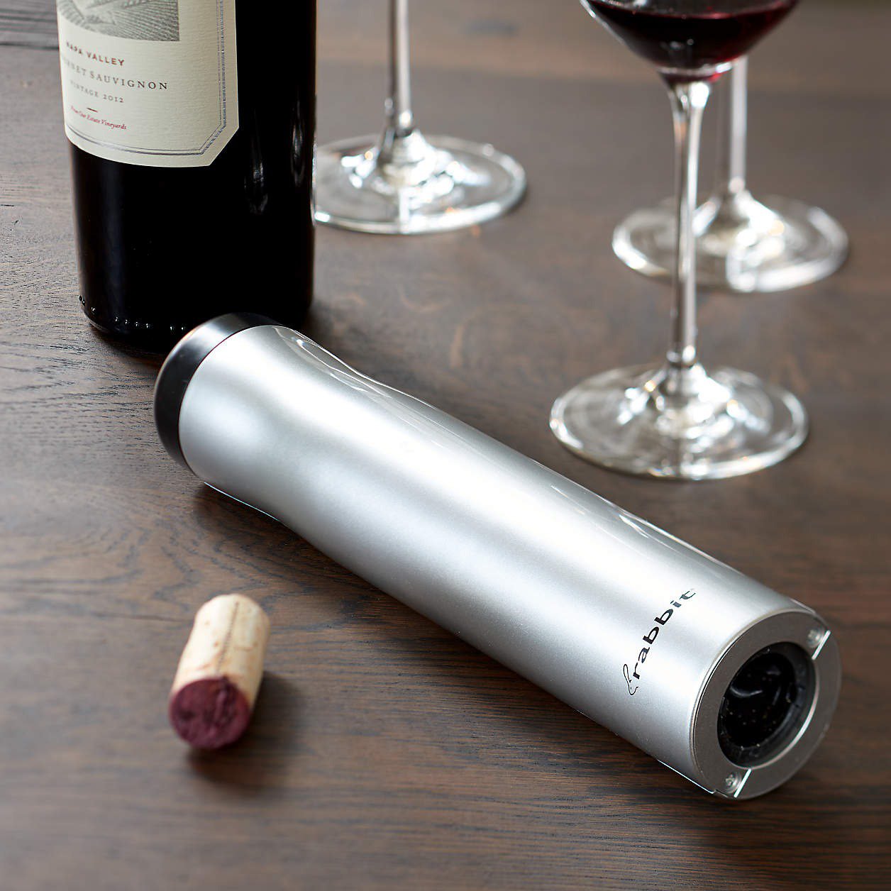 wedding registry ideas Rabbit automatic electric corkscrew from Crate and Barrel